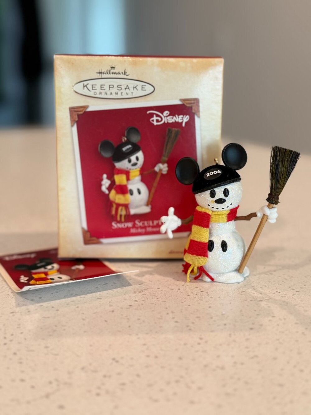 Hallmark Snow Sculpture Mickey Mouse Ornament 2004 - Picture 3 of 3